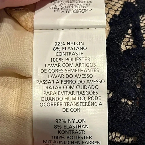 Atmosphere Navy Lace Pencil Skirt - Picture 8 of 9